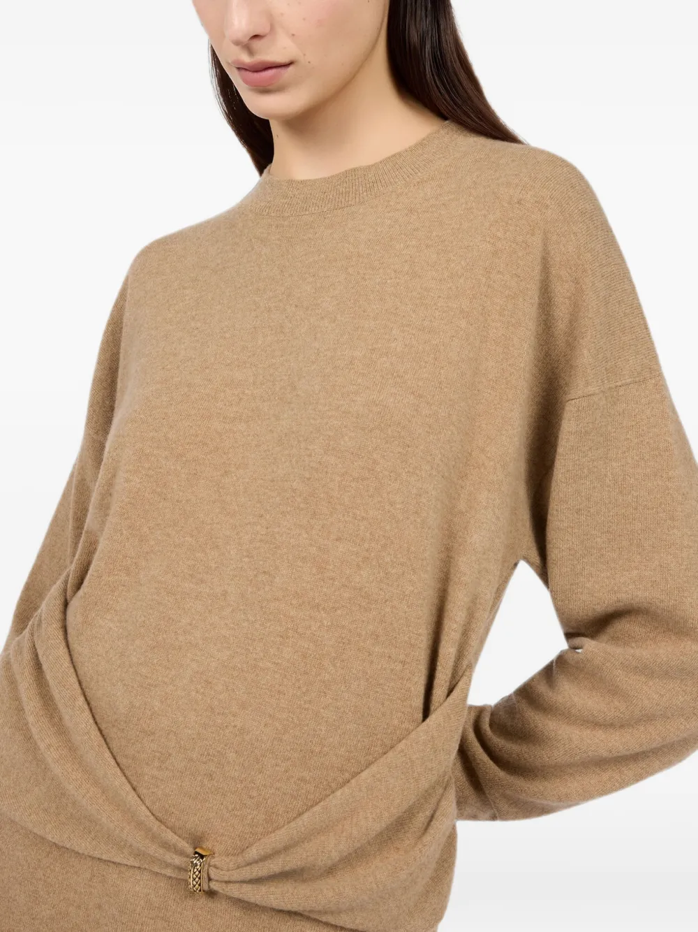 Roberto Cavalli Trui met gedraaid detail Beige