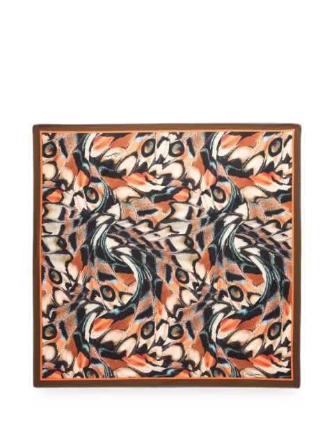 Roberto Cavalli mascada con mariposa estampada