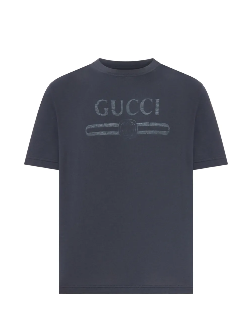 Gucci logo-print cotton T-shirt - Blu