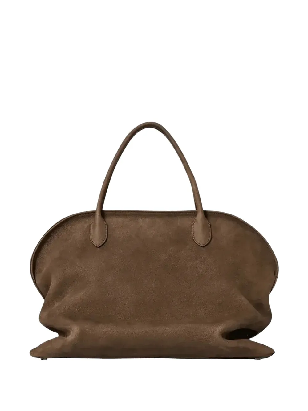 The Row 15 Agnes Leather Tote Bag In Brown