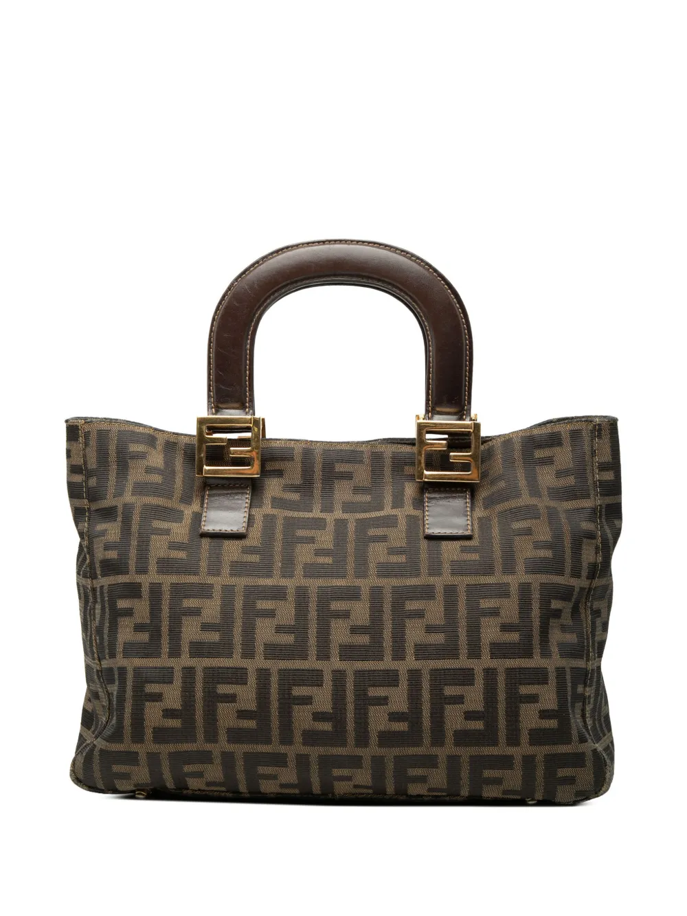Fendi Pre-Owned 20th Century Small Zucca Canvas Twins tote bag - Braun