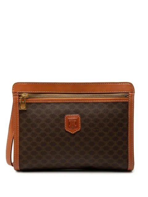 Celine Pre-Owned 1995 Macadam Coated Canvas clutch bag