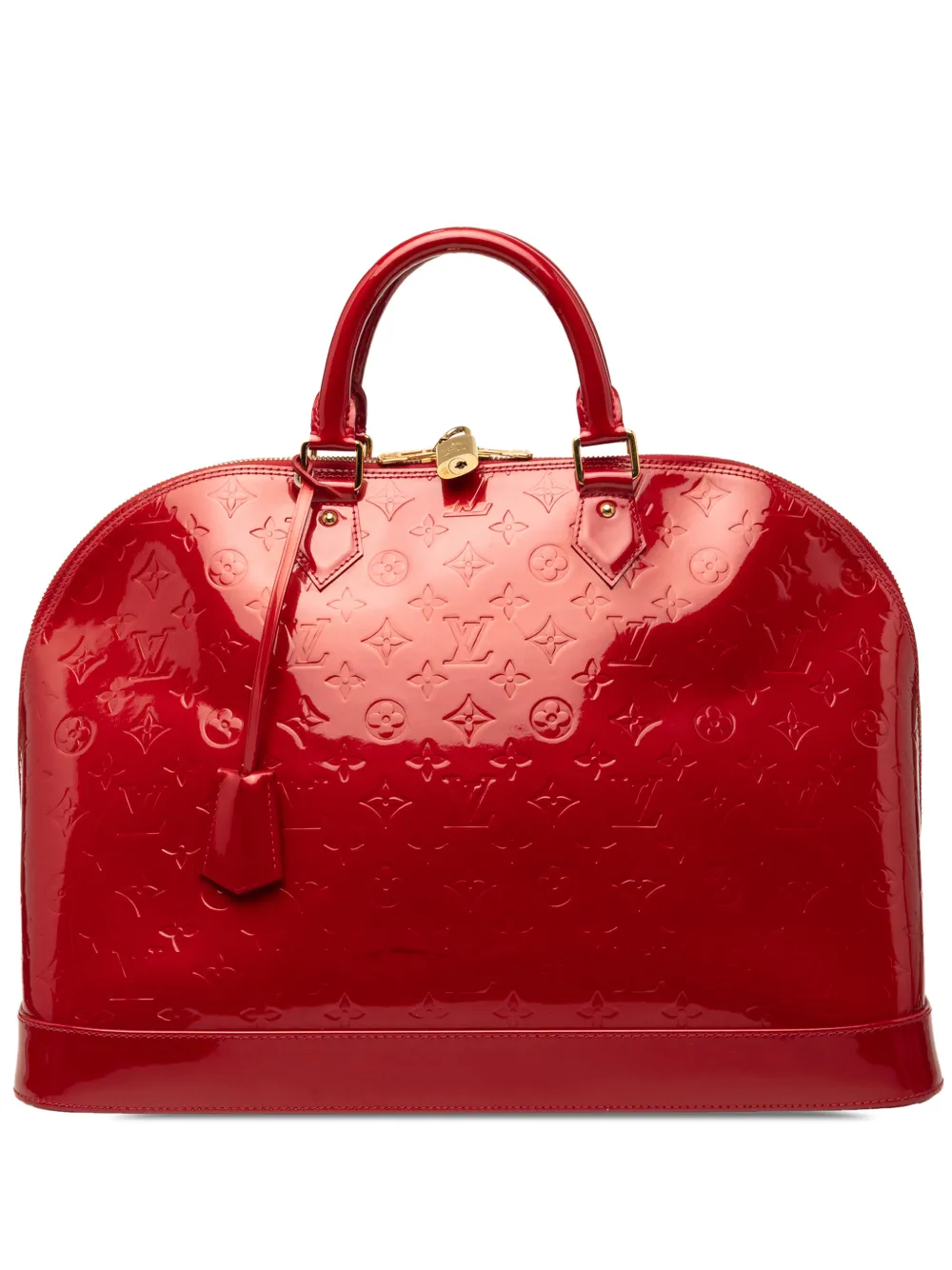 Louis Vuitton Pre-Owned 2008 Monogram Vernis Alma GM handbag - Rosso