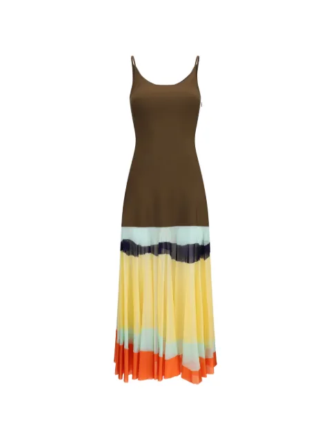 FENDI striped maxi dress