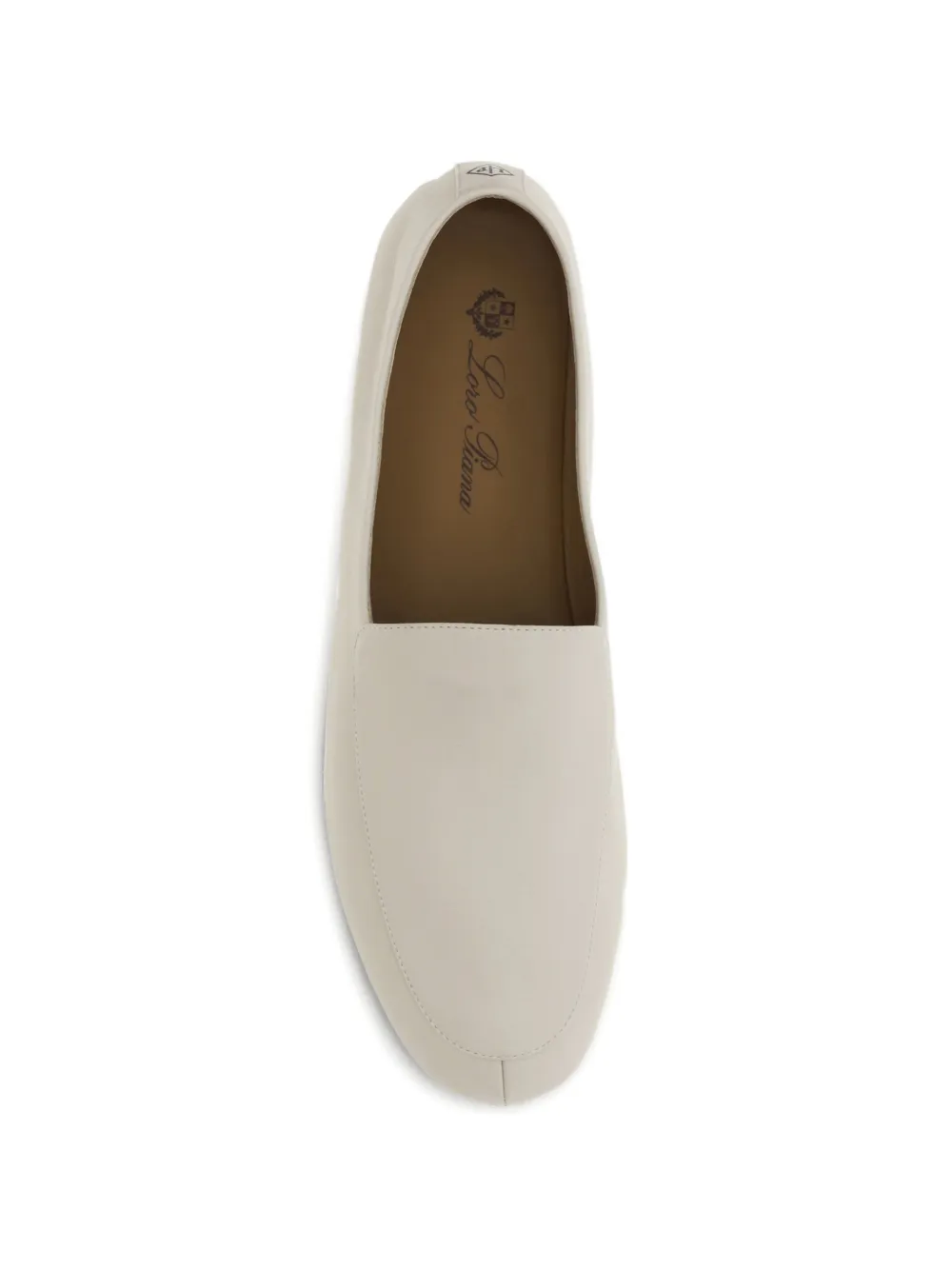 Loro Piana Anton leather loafers Beige