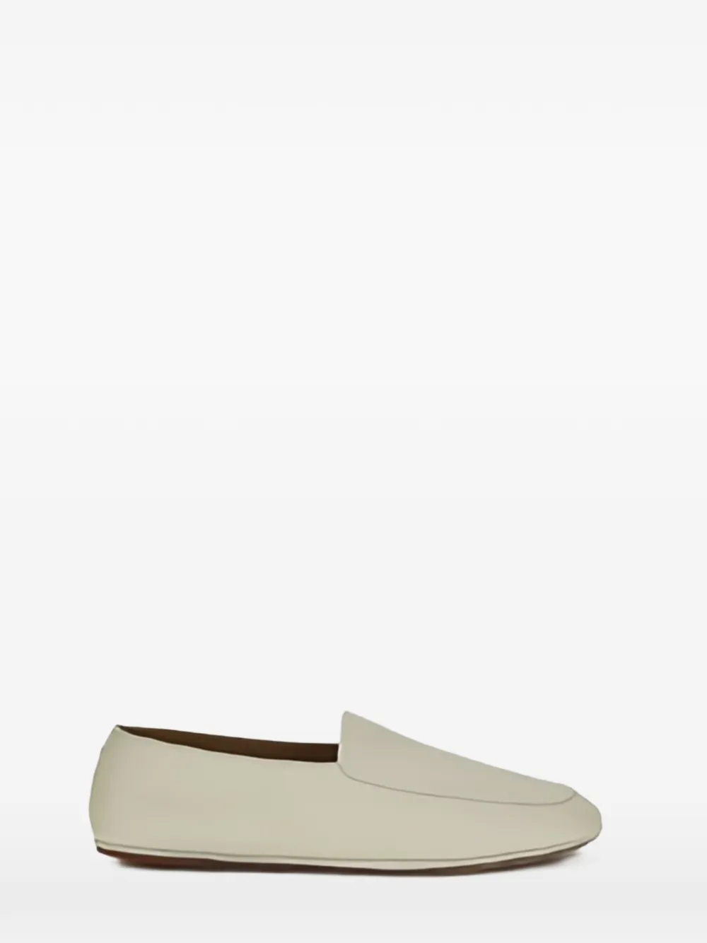 Loro Piana Anton leather loafers Beige