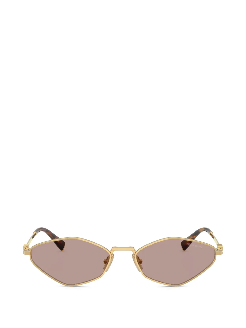 Miu Miu Logo geometric-frame sunglasses · 56