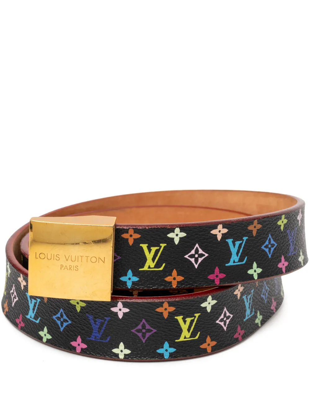 Louis Vuitton Pre-Owned Cintura Ceinture multicolore con monogramma 2004 - Nero