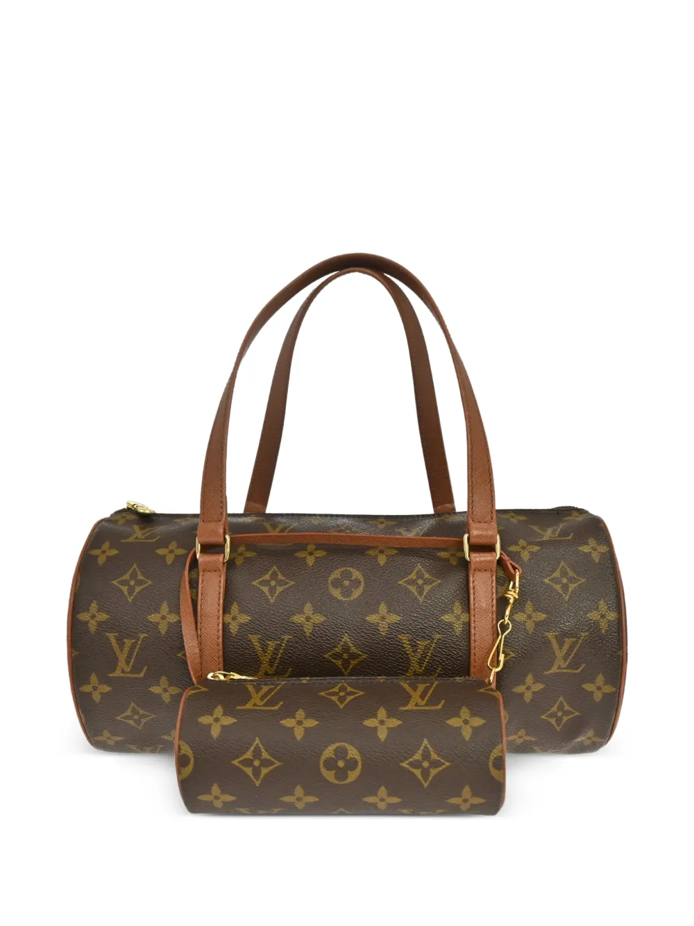 Louis Vuitton Pre-Owned 1995 30 Papillon Monogram-pattern East-West bag - Braun