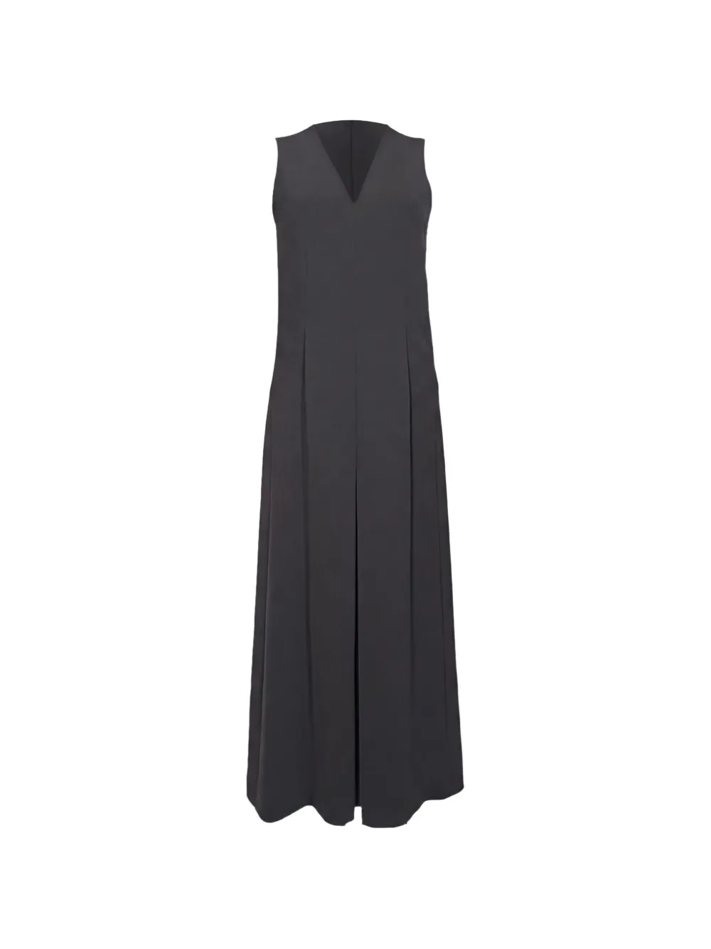 Pre-Owned Alexander Wang V-neck pleated jumpsuit - Schwarz