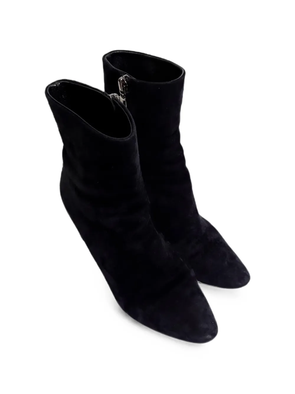 Saint Laurent Pre-Owned Loulou zip ankle boots - Schwarz