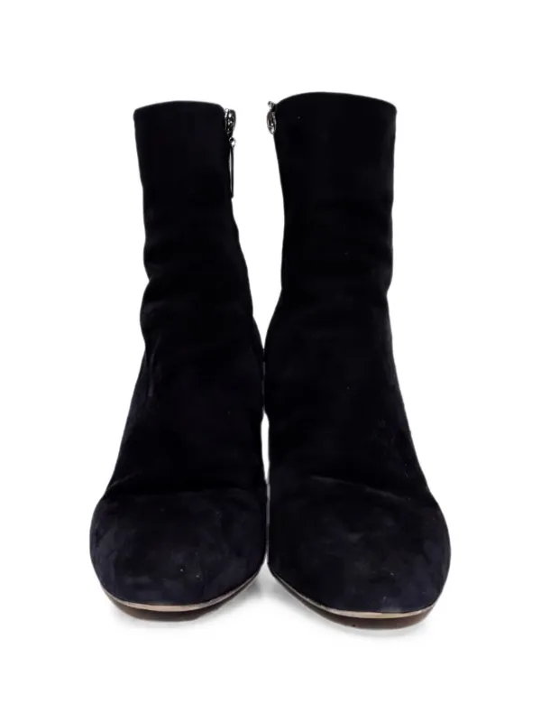 Saint Laurent Pre-Owned Loulou Zip Ankle Boots | Black | FARFETCH