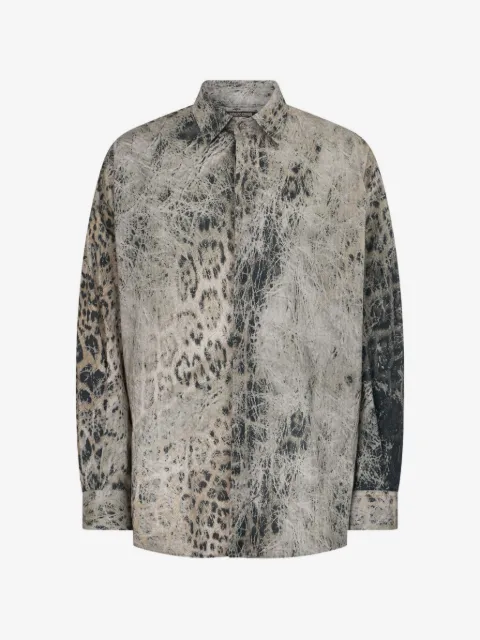 Roberto Cavalli Hemd mit Leoparden-Print