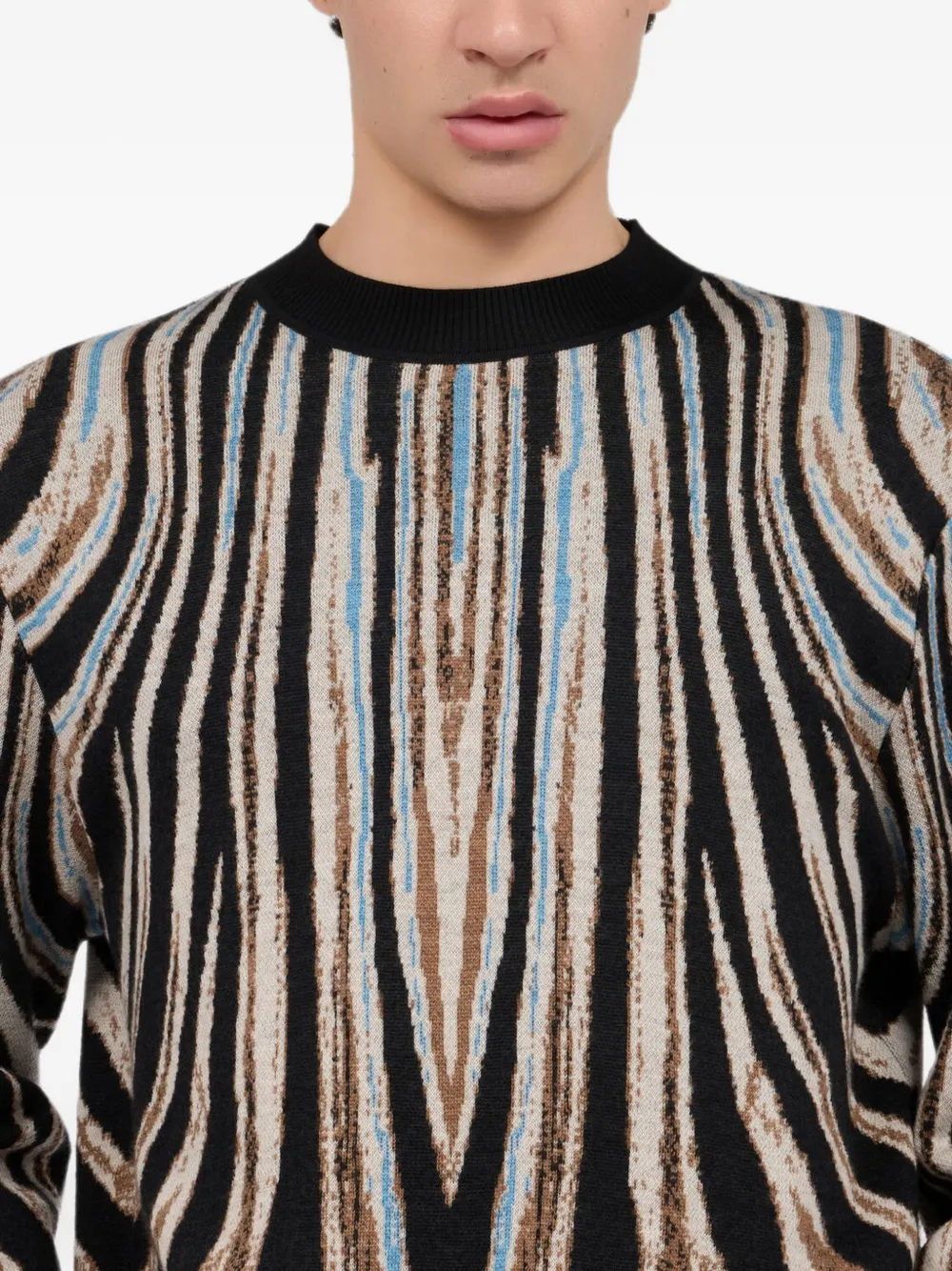 Roberto Cavalli tiger-print sweater Zwart