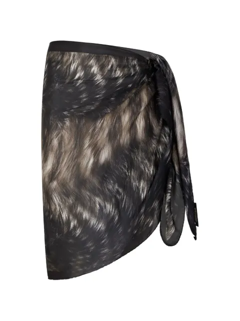 Roberto Cavalli mascada con estampado de pelo
