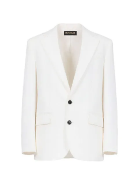 Roberto Cavalli blazer con solapas de pico