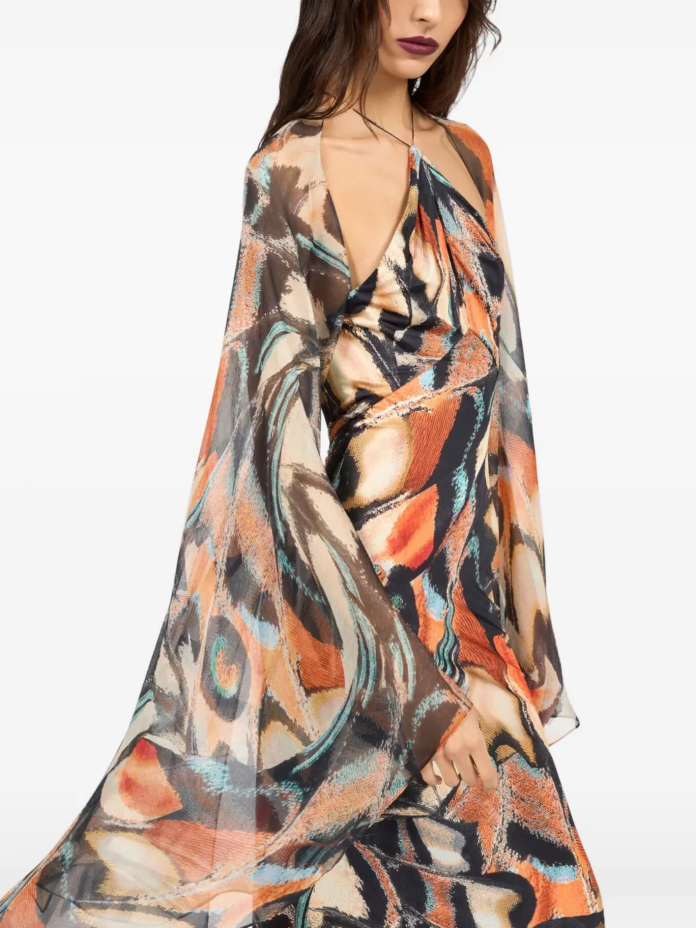 Roberto Cavalli open-back maxi dress - Black