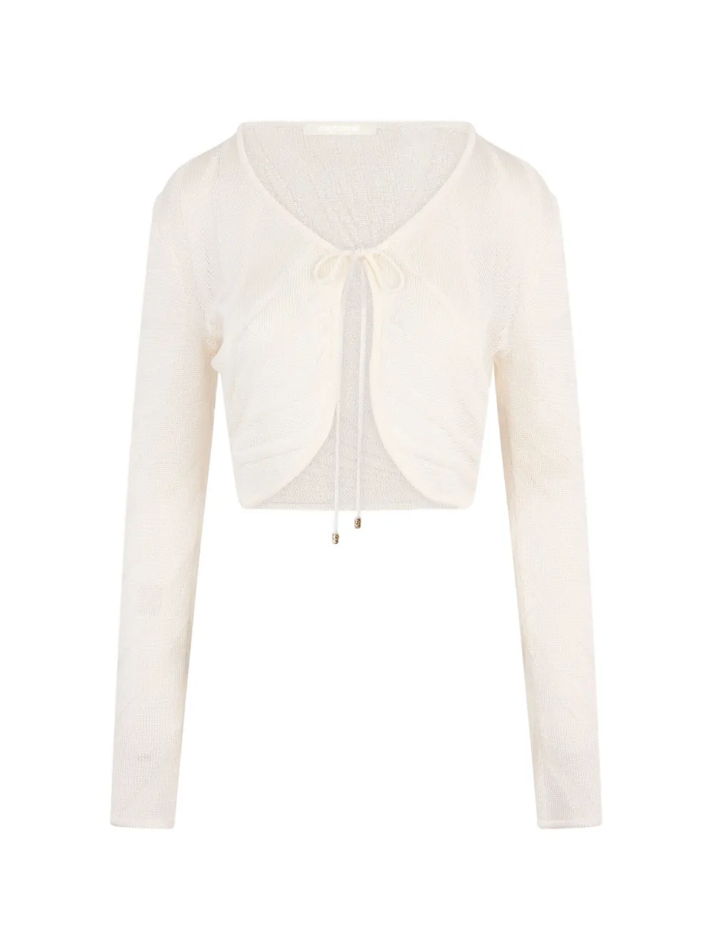 Roberto Cavalli Cropped-Cardigan - Weiß