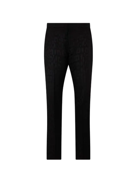 Roberto Cavalli leopard-jacquard tailored trousers