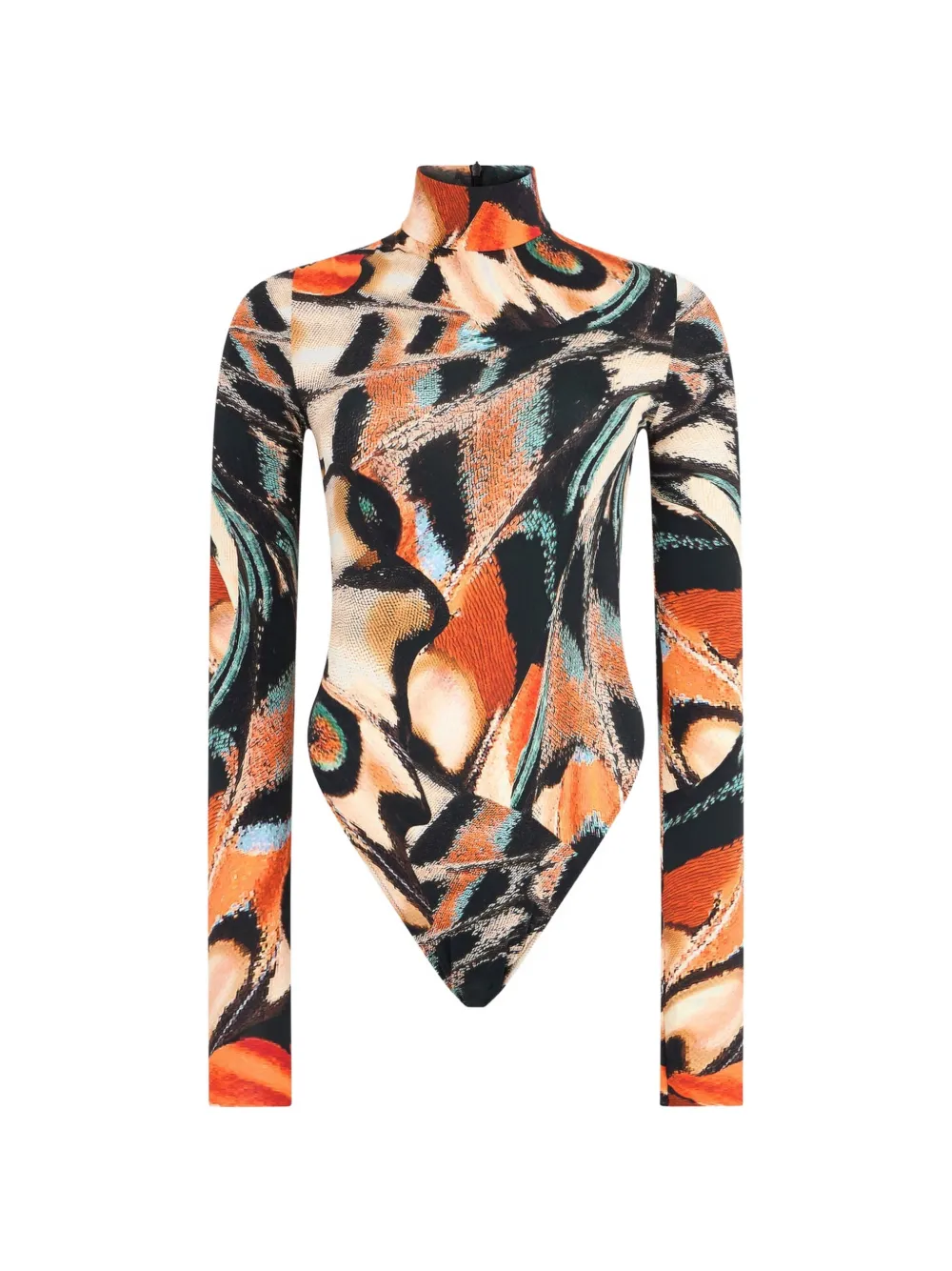 Roberto Cavalli body imprimé à col montant - Orange Roberto Cavalli body imprimé à col montant - Orange