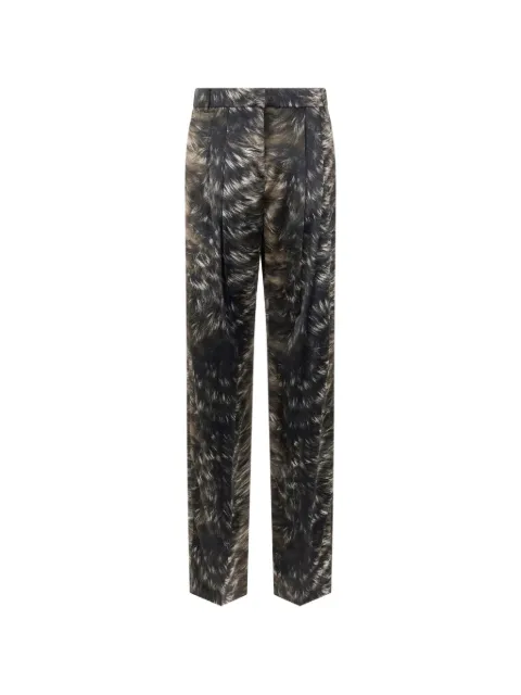 Roberto Cavalli pantalon plissé à imprimé graphique