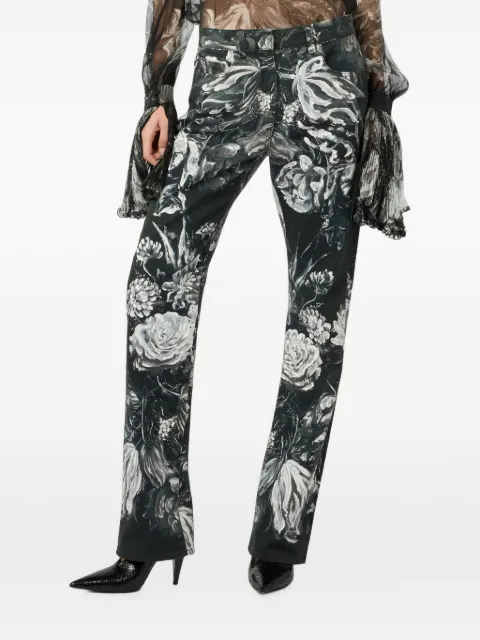 Roberto Cavalli floral-print jeans