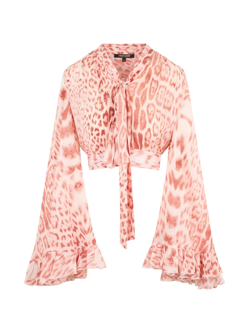 Roberto Cavalli Bluse mit Leopardenprint - Rosa