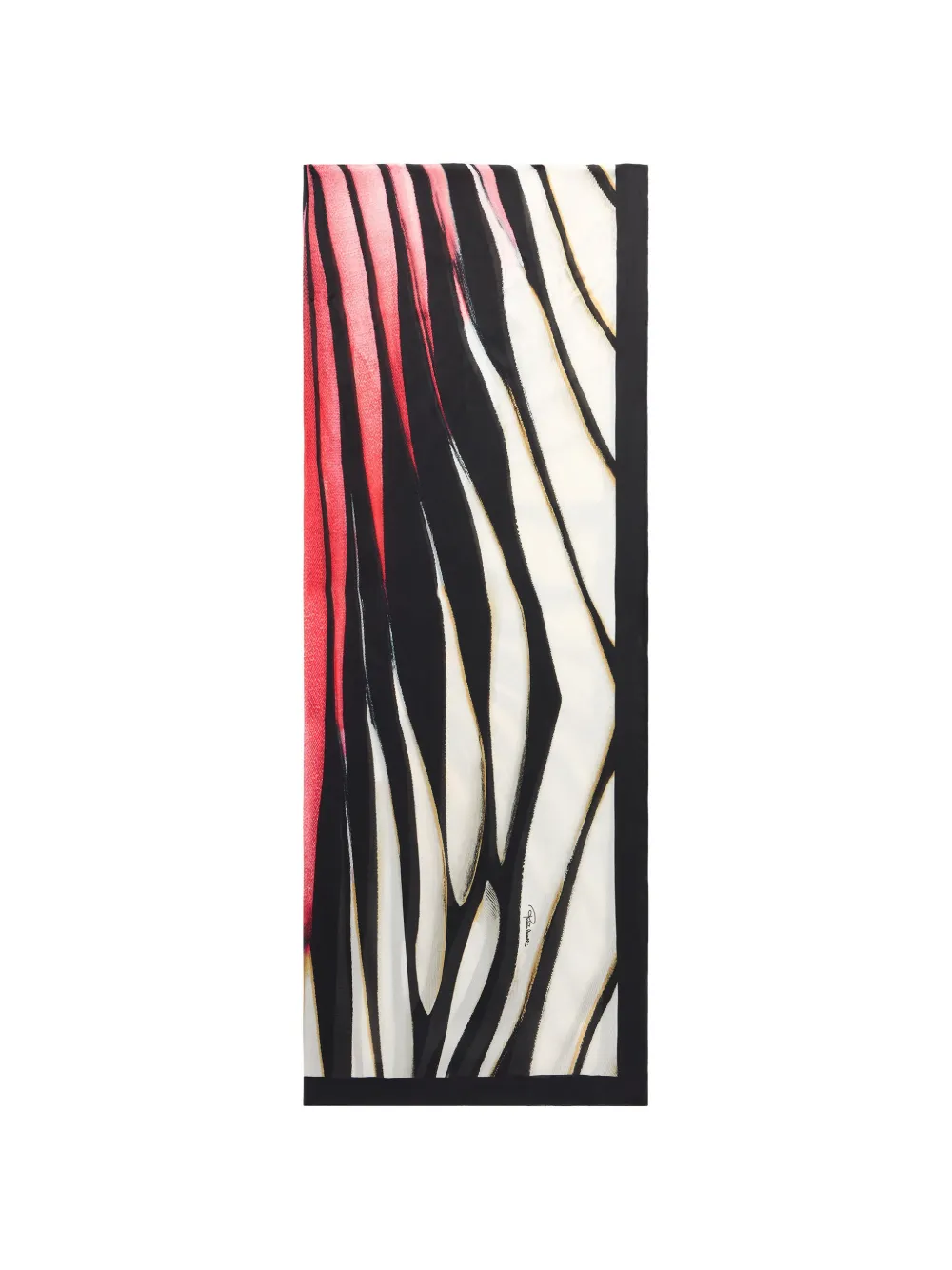 Roberto Cavalli Ray Of Paradise printed stole - White