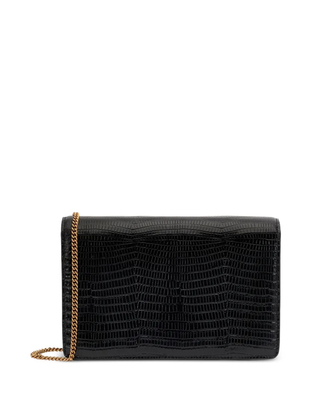 Roberto Cavalli Leren clutch met slangenpatroon Zwart