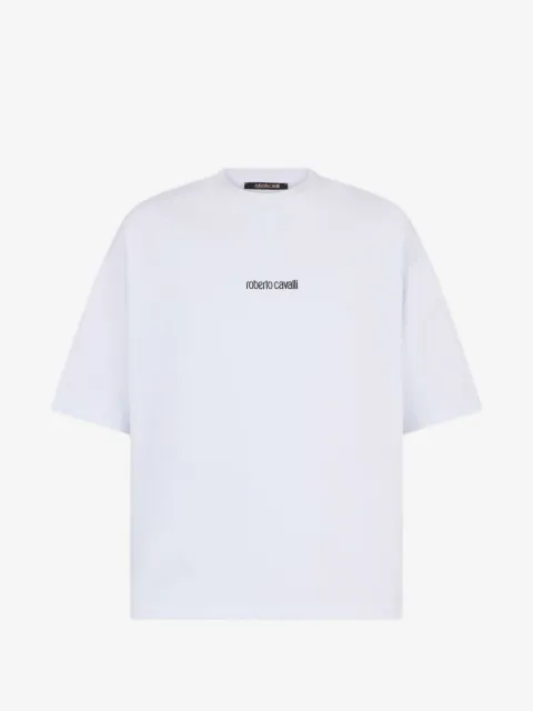 Roberto Cavalli playera con logo estampado