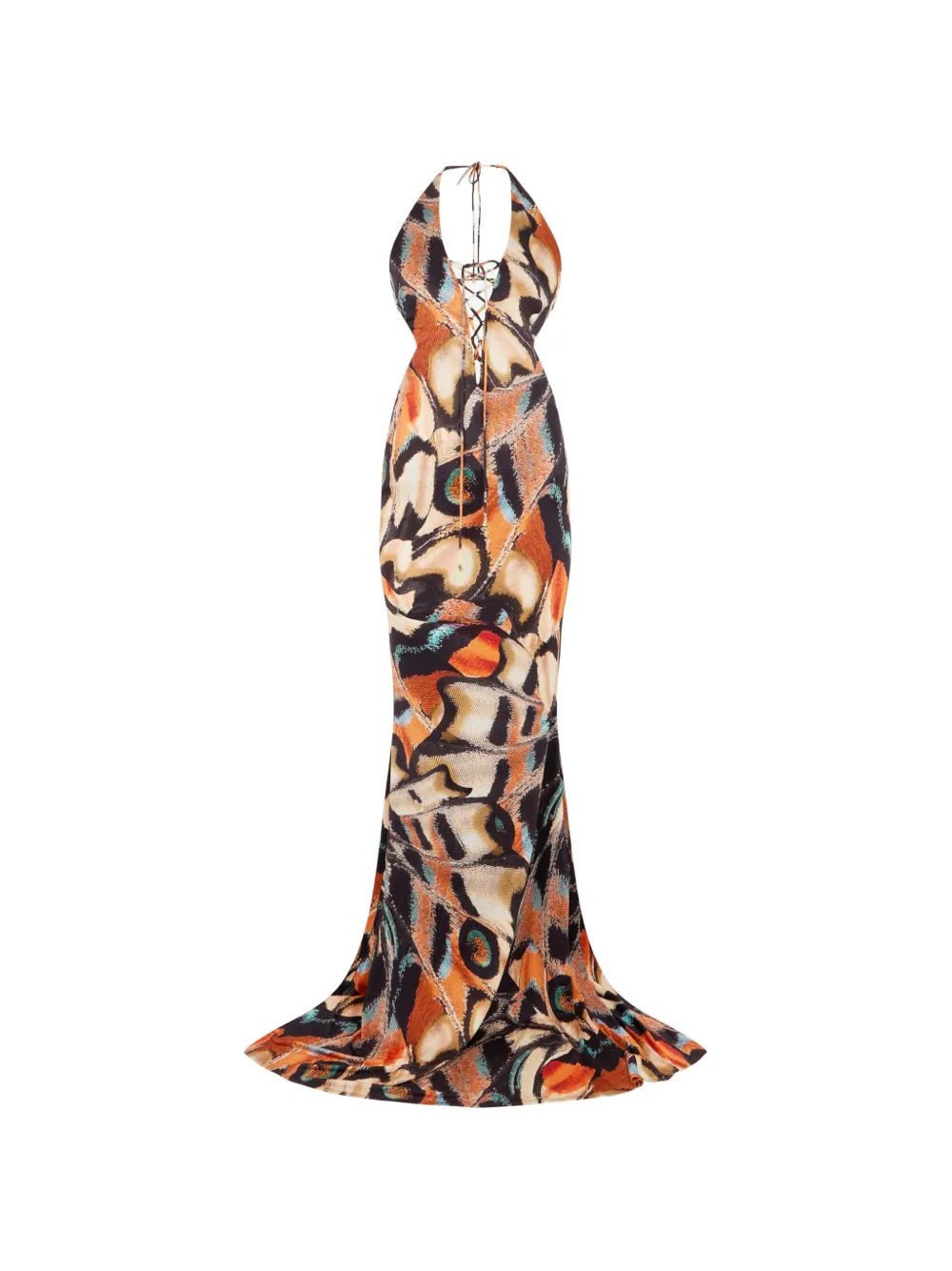 Roberto Cavalli robe longue à imprimé papillon - Noir Roberto Cavalli robe longue à imprimé papillon - Noir