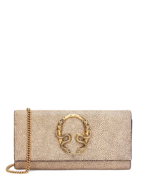 Roberto Cavalli portefeuille à effet peau de serpent