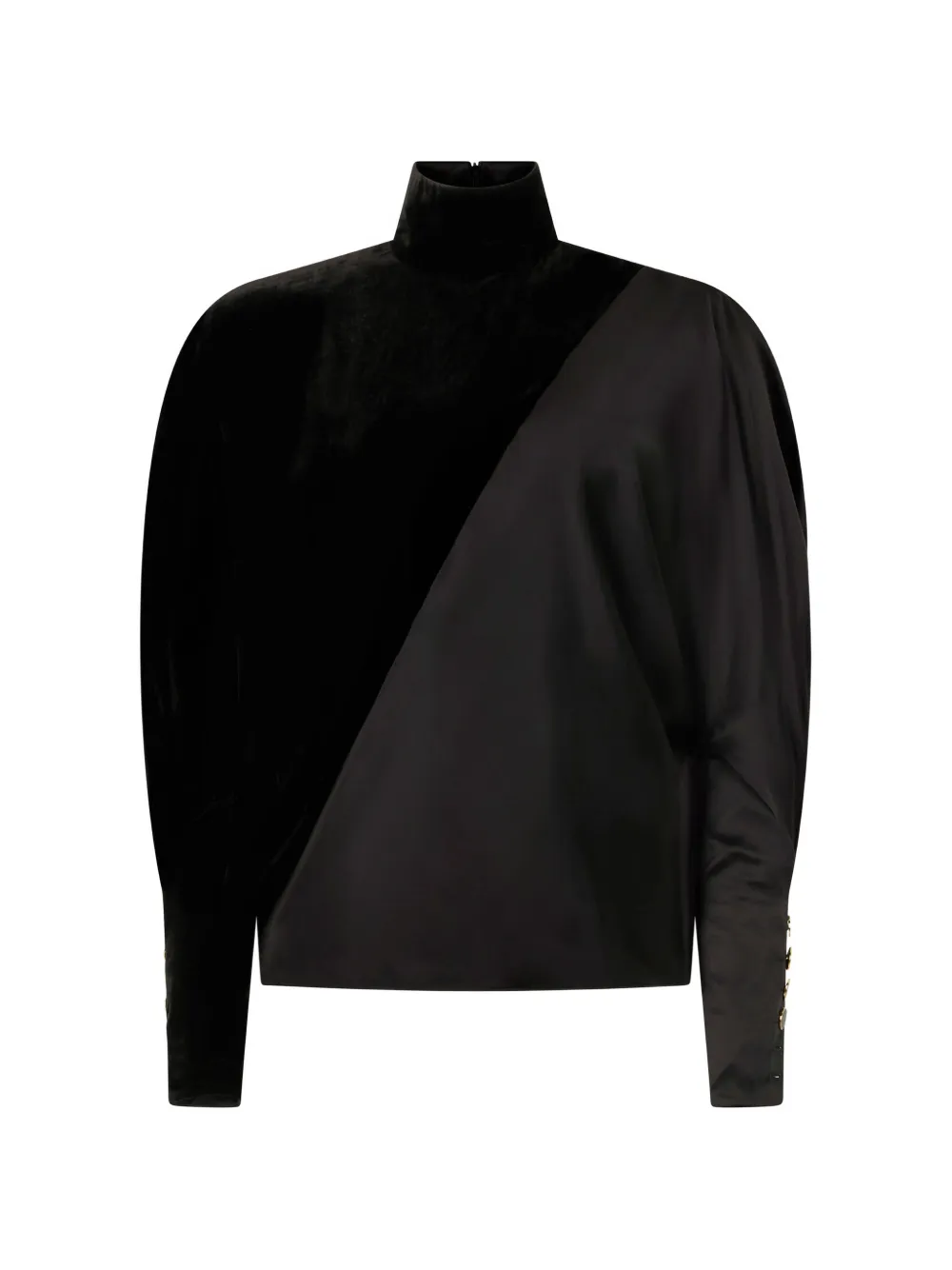 Roberto Cavalli panelled long-sleeve top