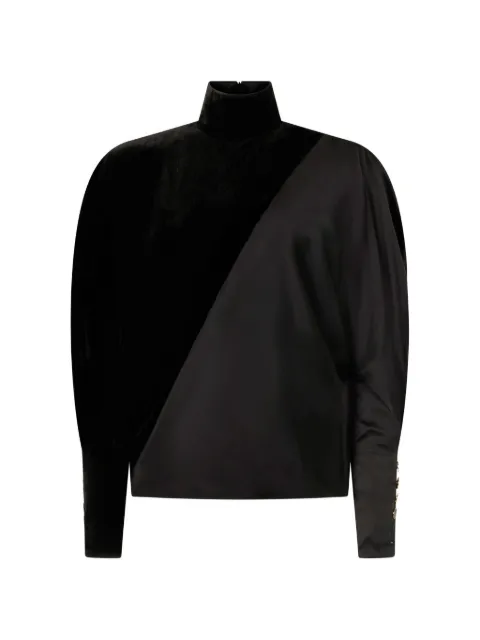 Roberto Cavalli panelled long-sleeve top