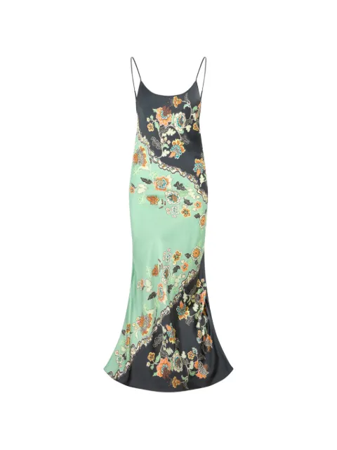 Roberto Cavalli floral-print backless maxi dress