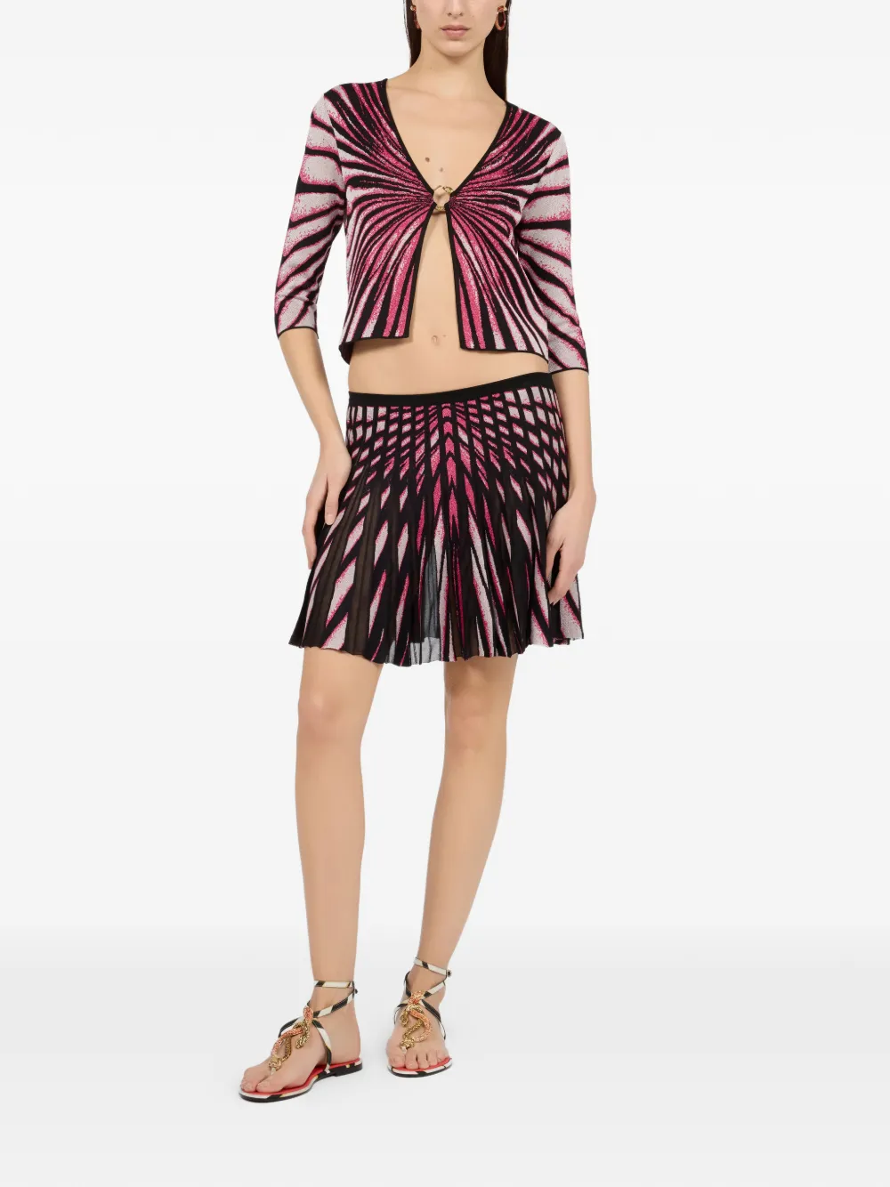 Roberto Cavalli Ray Of Paradise vest met print Roze