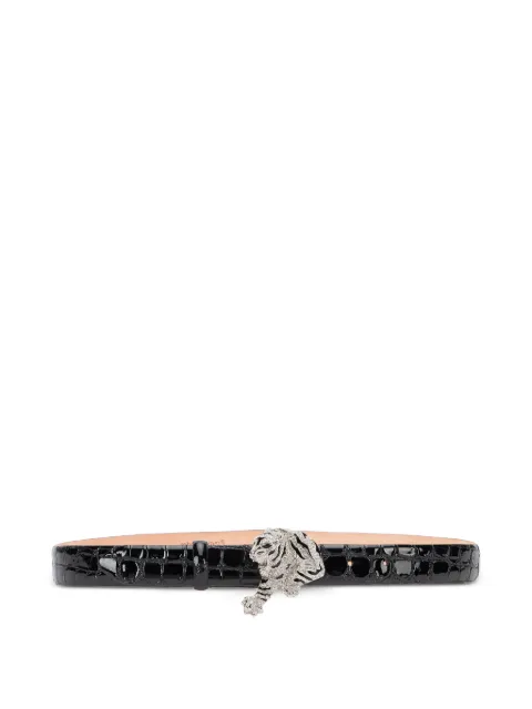 Roberto Cavalli ceinture à effet peau de crocodile
