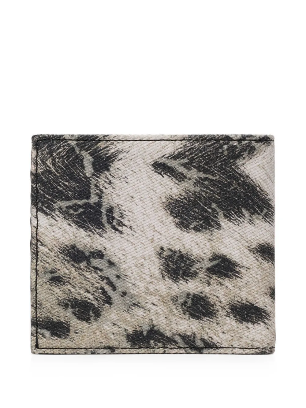 Roberto Cavalli Portemonnee met slangenplakkaat en dierenprint Beige