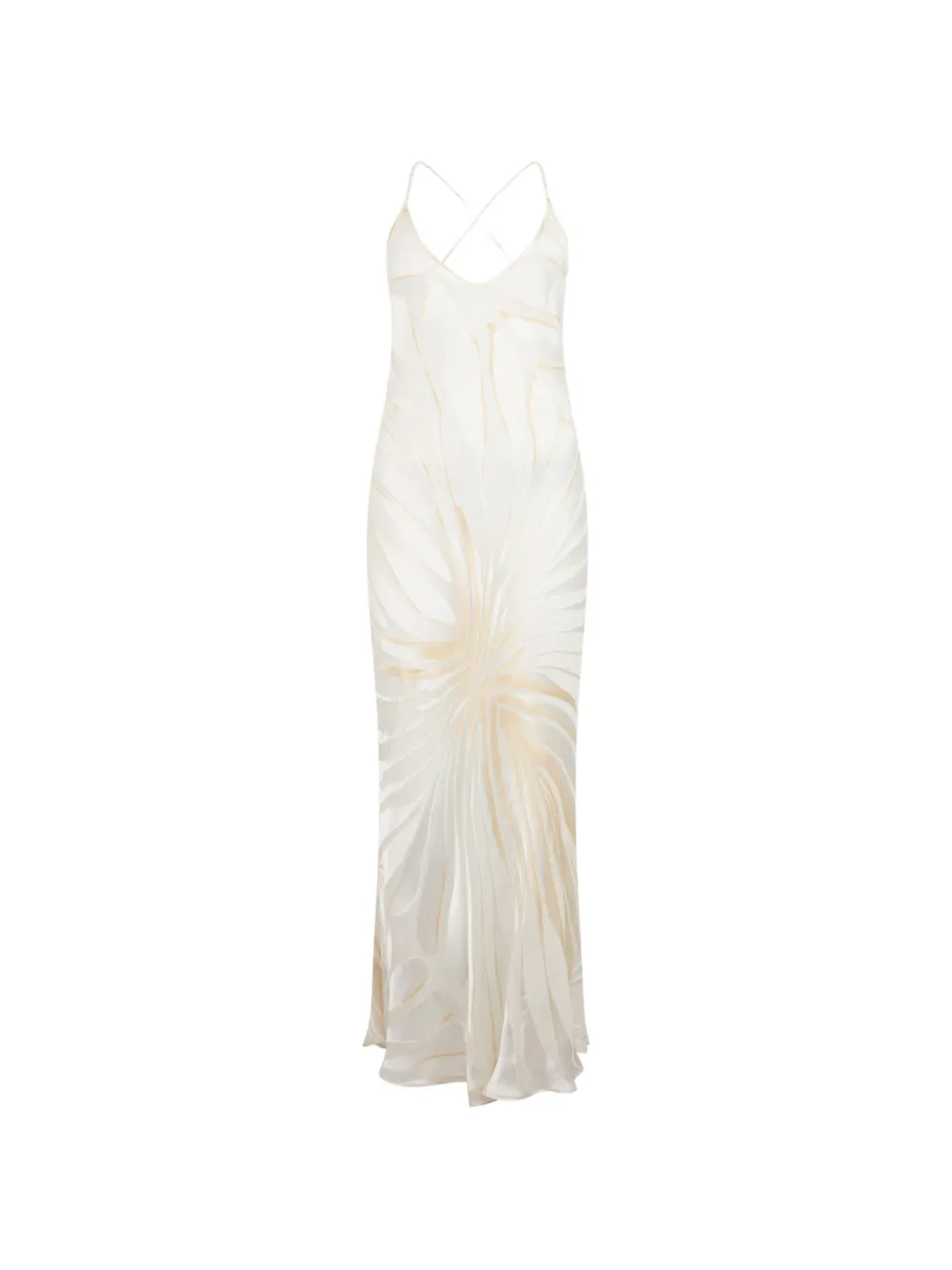 Roberto Cavalli devoré maxi dress - White
