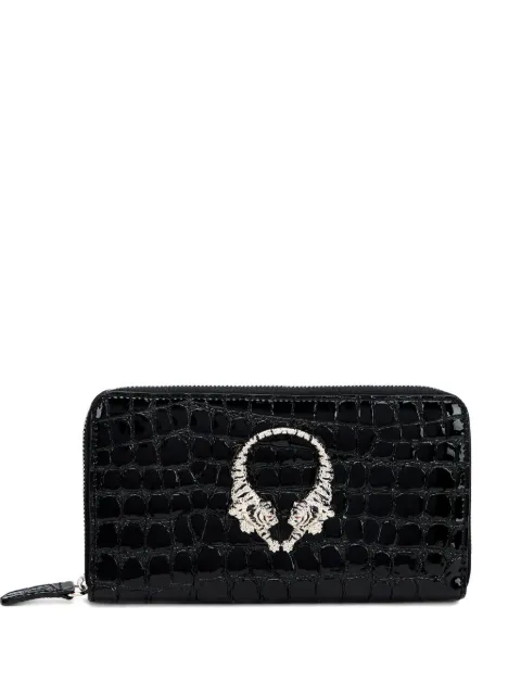 Roberto Cavalli croc-effect tiger-motif wallet