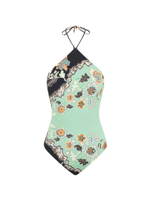 Roberto Cavalli floral-print halterneck bodysuit