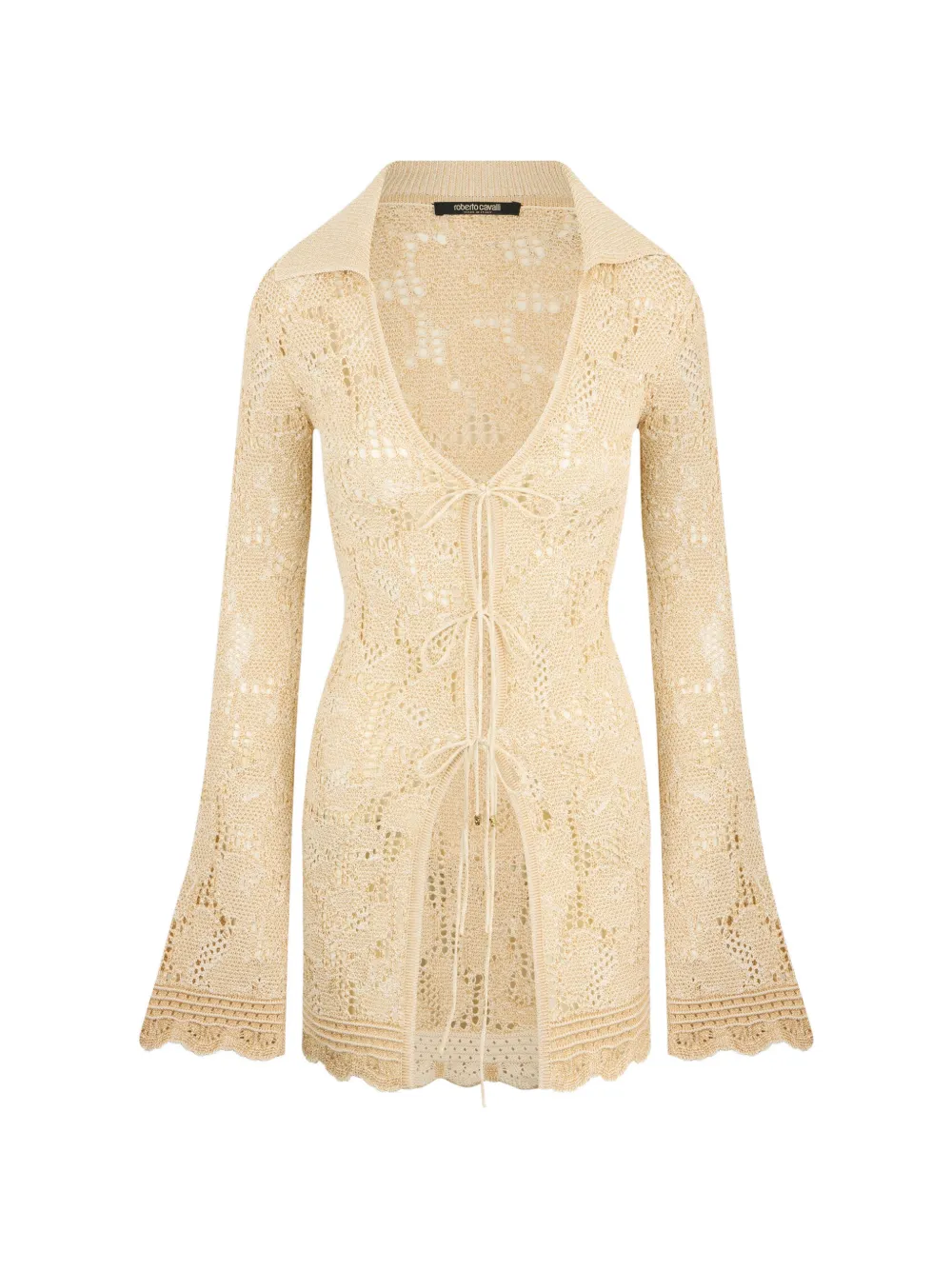 Roberto Cavalli front-tie cardigan - Neutrals