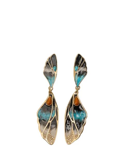 Roberto Cavalli Butterfly-Ohrringe mit Anhänger