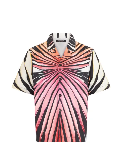 Roberto Cavalli Ray of Paradise-print short-sleeve shirt