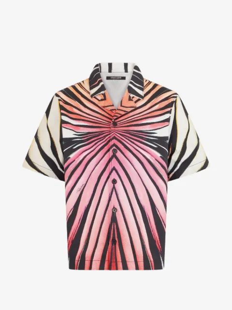 Roberto Cavalli Ray of Paradise-print short-sleeve shirt