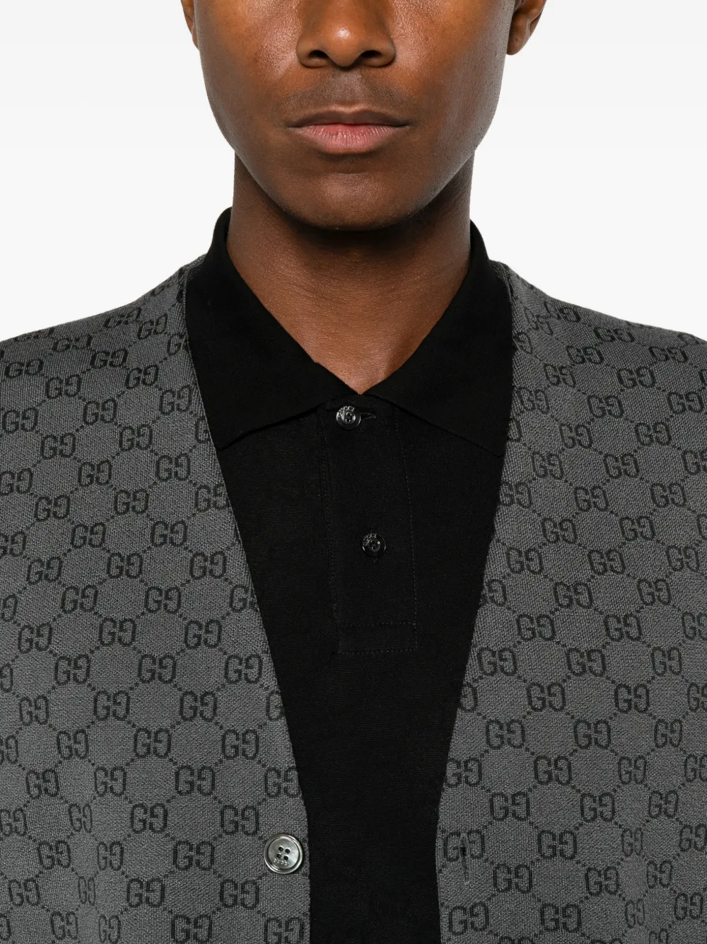Gucci Vest met GG logo Grijs