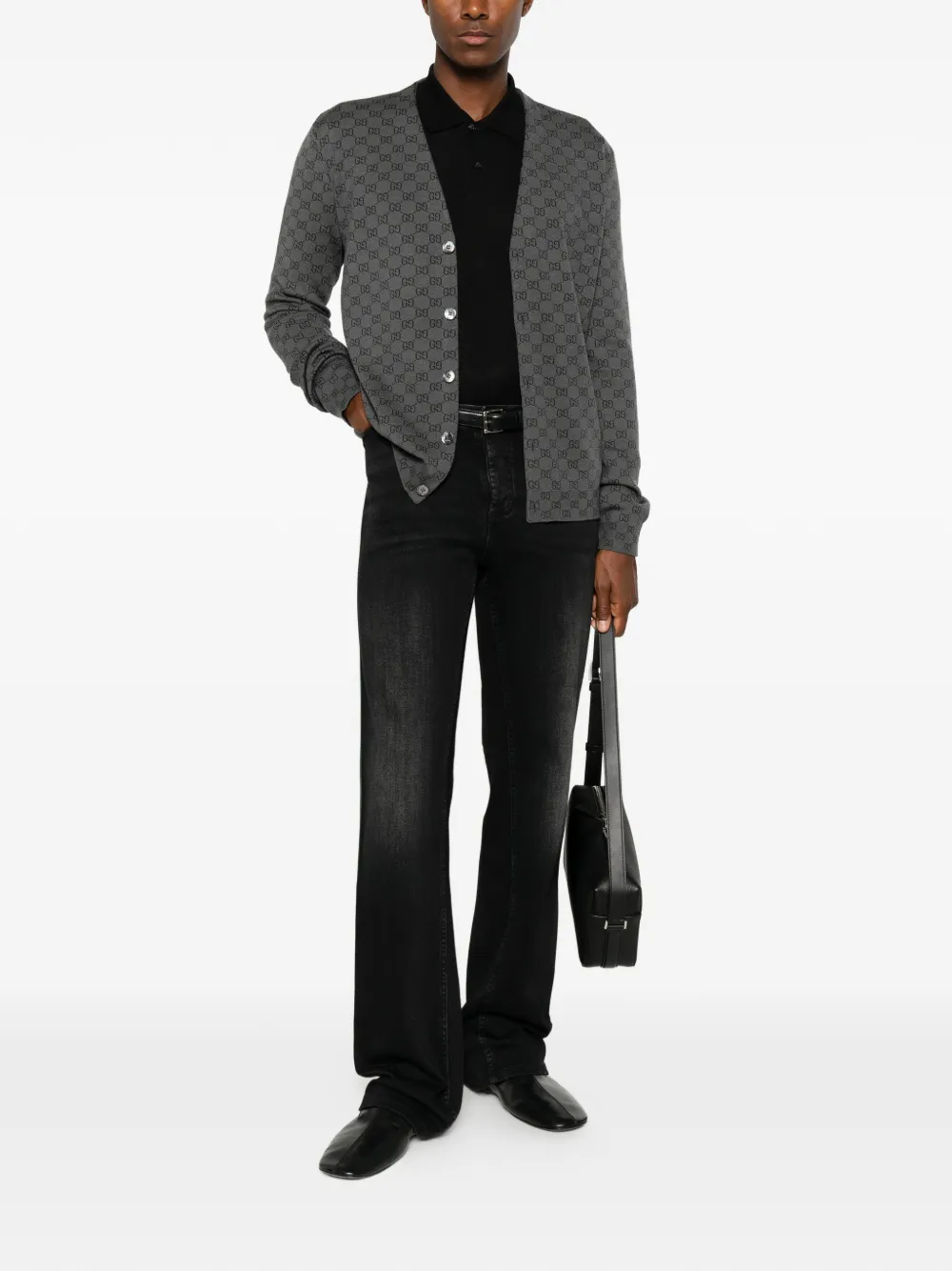 Gucci Vest met GG logo Grijs