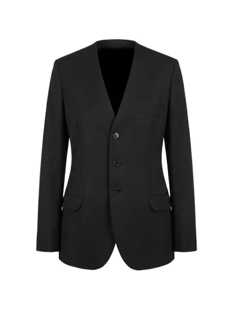 Jil Sander collarless single-breasted blazer