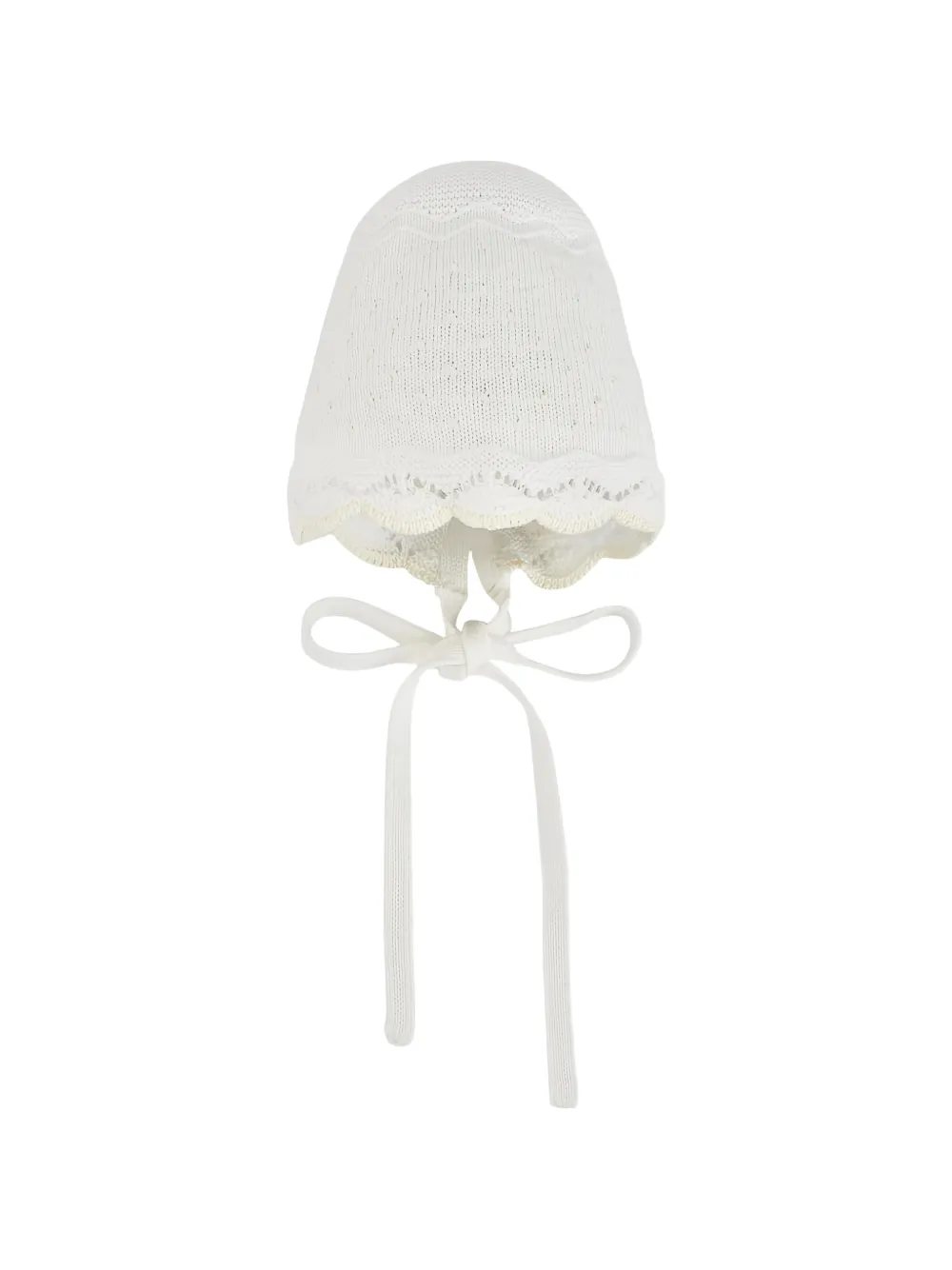 Paz Rodriguez Paz pointelle-knit bonnet - Toni neutri