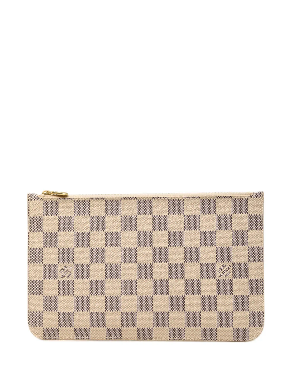 Louis Vuitton Pre-Owned 2014 Damier Azur Neverfull MM pouch - White